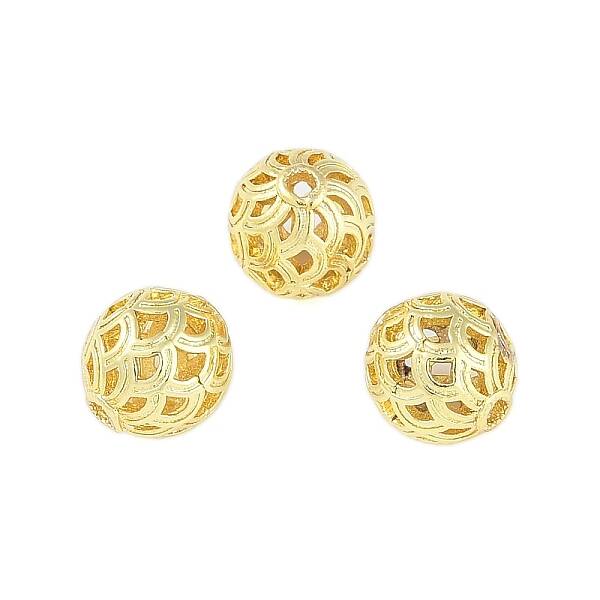 Brass Hollow Beads