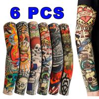 12pcs Cooling Arm Sleeves Outdoor Sports Cycling Sun Protection Tattoo Sleeves - Men and Women Outdoor Personalized Fake Temp...