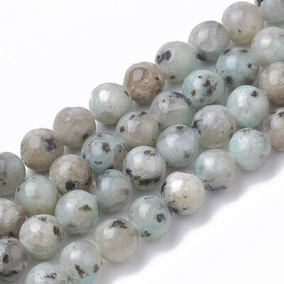 Natural Sesame Jasper/Kiwi Jasper Beads Strands