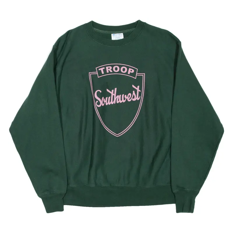 CHAMPION REVERSE WEAVE Troop Southwest Mens Sweatshirt Green L