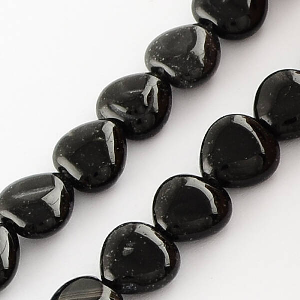 Dyed Natural Black Onyx Beads Strands