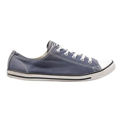 CONVERSE Low Top Trainers Blue Canvas Womens UK 5.5