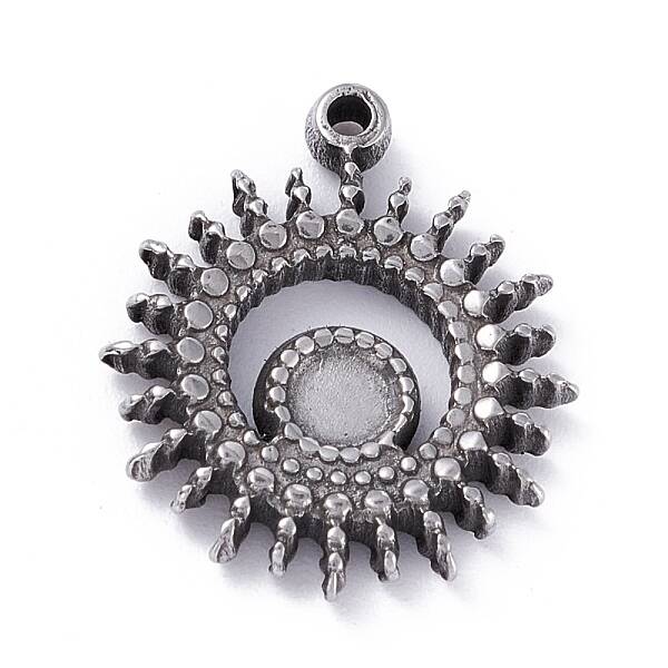 Non-Tarnish 304 Stainless Steel Pendant Cabochons Settings