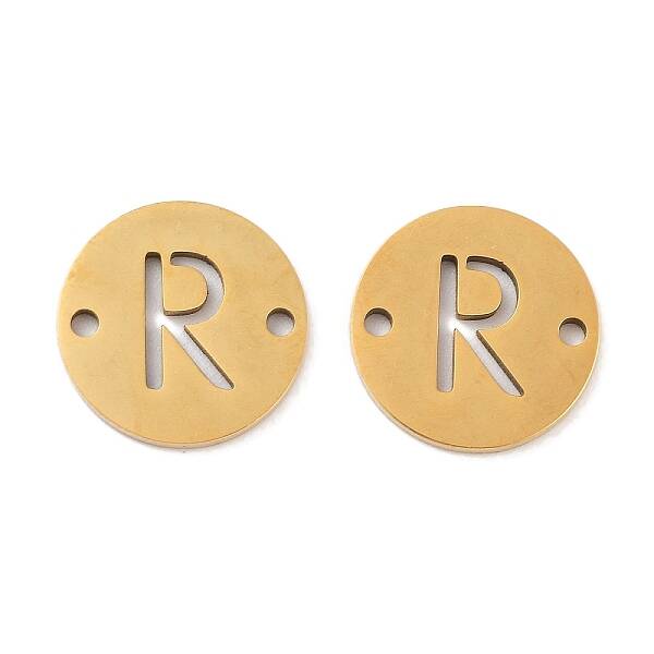 PVD Vacuum Plating 201 Stainless Steel Hollow Flat Round Links