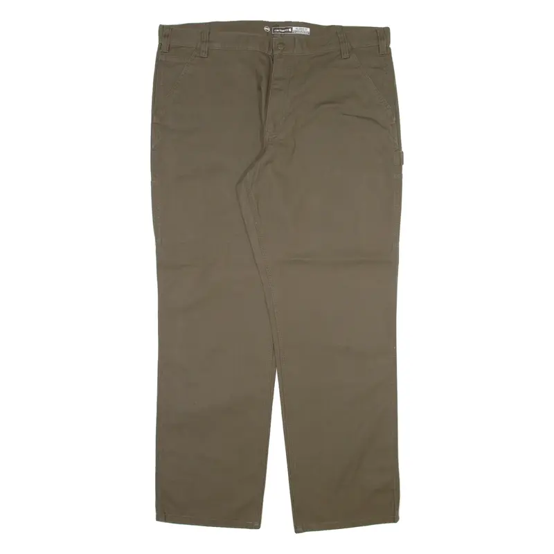CARHARTT Carpenter Workwear Mens Trousers Grey Relaxed Straight W42 L34
