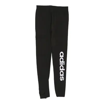 Bootleg Adidas Leggings - Small Black Cotton Blend