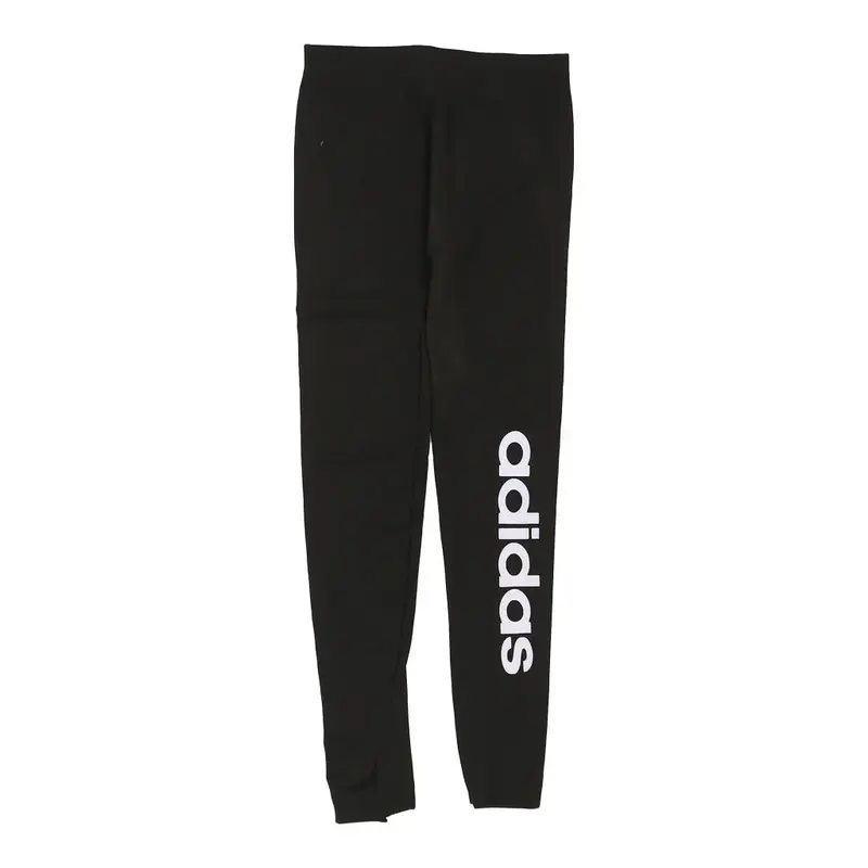 Bootleg Adidas Leggings - Small Black Cotton Blend