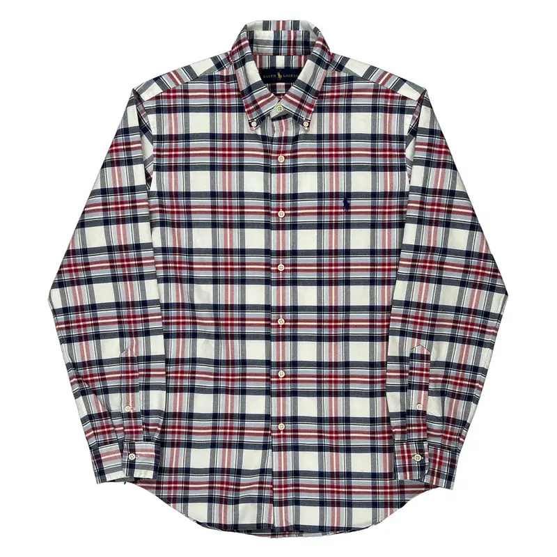Ralph Lauren Checked Shirt - Medium Red Cotton