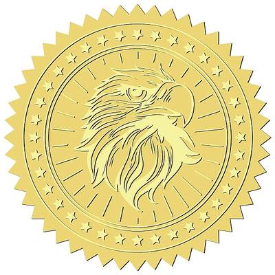 34 Sheets Self Adhesive Gold Foil Embossed Stickers