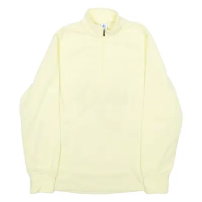 ODLO Womens Fleece Yellow 1/4 Zip S