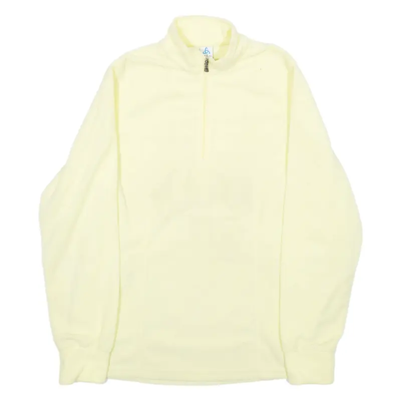 ODLO Womens Fleece Yellow 1/4 Zip S