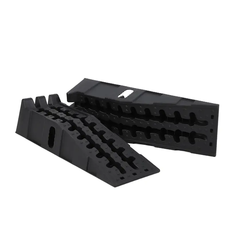 Garvee 2 Pack Heavy Duty Car Ramps 33,000 LB Capacity 6.7 Inch High Lift Reinforced PP Non-Slip Weather Resistant Portable Ha...