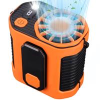 Father's Day Gifts, Mother's Day Gift, Bubpup 3 in 1 Outdoor Fan (1 Count), Usb Rechargeable Waist Cooling Fans with Flashlig...