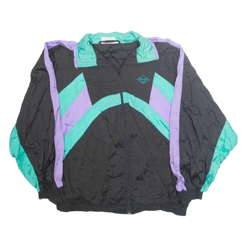 Womens Shell Jacket Black Nylon XL