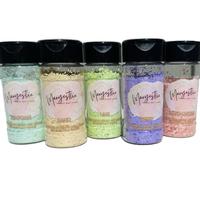 Pastel Glitter Bundle - Set of 5 Bottles of Glitter - 2 Ounces Each - Includes Lime, Berry, Sand, Rosie Cheeks, and Seafoam- ...