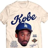 [Sale Up To 50%] Kobe Tribute Shirt - Basketball Cream Kobe Bryant, Michael, Denis Rodman Menswear Top Streetwear Sporty Spor...