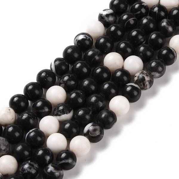 Natural Zebra Jasper Beads Strands
