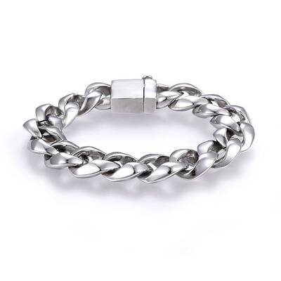 Tarnish Resistant 304 Stainless Steel Curb Chains Bracelets