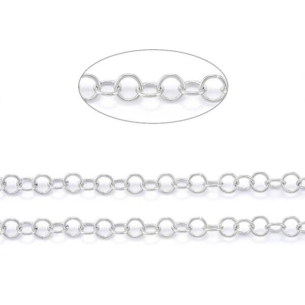 Tarnish Resistant 304 Stainless Steel Rolo Chains