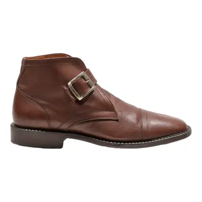 BILL BLASS Ankle Boots Brown Leather Mens UK 8
