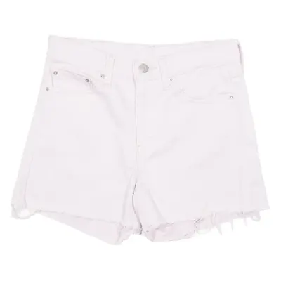 LEVI'S Cut Off Womens Denim Shorts Purple S W27