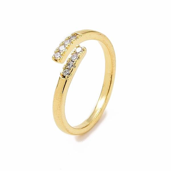 Clear Cubic Zirconia Cuff Ring