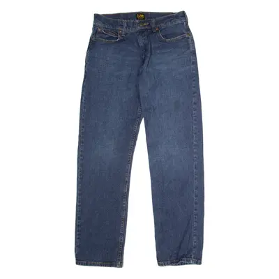LEE Mens Jeans Blue Relaxed Straight Stone Wash W29 L30