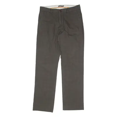 DOCKERS D1 Check Mens Trousers Grey Regular Straight W34 L32