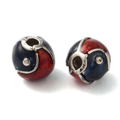 Rack Plating Brass Enamel Beads