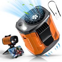 COZOME Waist Fan, Portable Fan with 4-Speed Settings, Dual-Sided Clip on Wearable Belt Personal Fan for 8000mAh, Neck Fan,2...