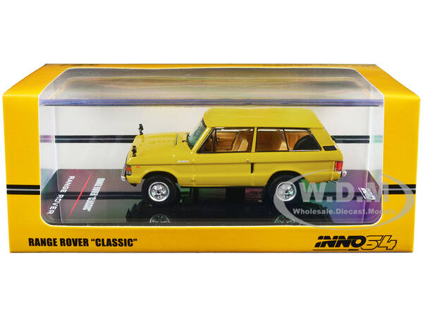 Land Rover Classic RHD (Right Hand Drive) Sanglow Yellow 1/64 Diecast Model Car by Inno Models