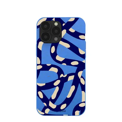 Electric Blue Noodles iPhone 13 Pro Max Case