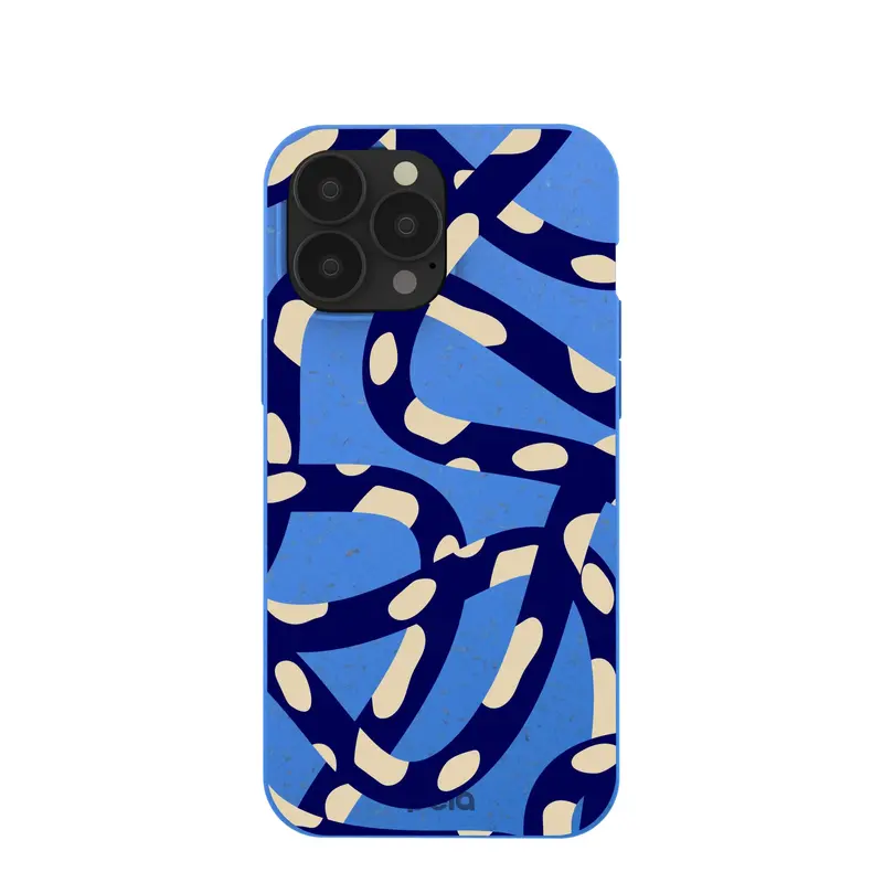 Electric Blue Noodles iPhone 13 Pro Max Case