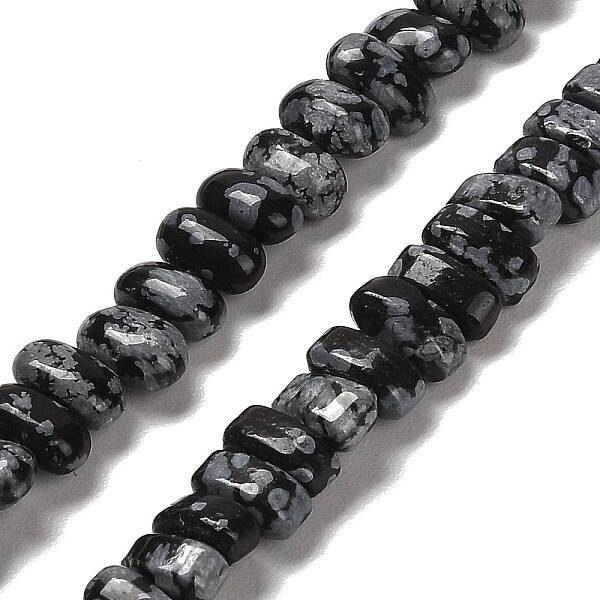 Natural Snowflake Obsidian Beads Strands
