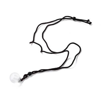 Round Openable Container Glass Pendant Necklace