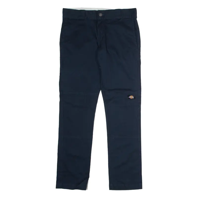 DICKIES Workwear Mens Twill Trousers Blue Regular Skinny W30 L30