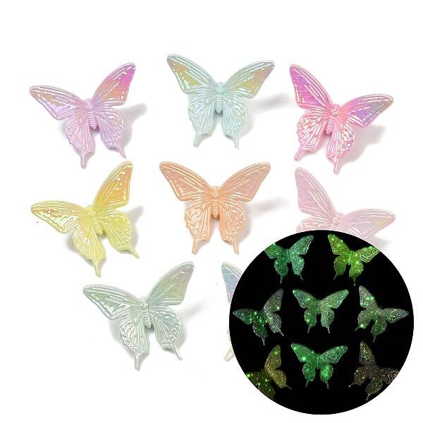 Luminous & UV Plating Opauqe Acrylic Beads
