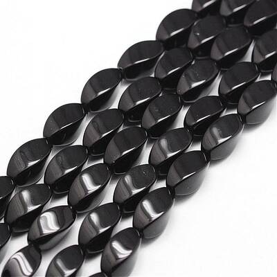 Natural Black Onyx Beads Strands