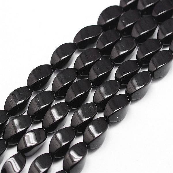 Natural Black Onyx Beads Strands