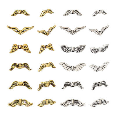 240Pcs 12 Style Tibetan Style Alloy Beads