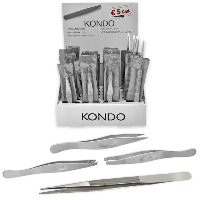 Kondo soft touch tempered steel eyelash tweezers
