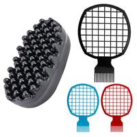 Hair Braid Styling Tool Set, 1 Count Hair Styling Net Comb & 1 Count Rubber Hair Brush, Professional Hair Styling Tool for Me...