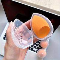 Egg Shaped Makeup Sponge Storage Box, 1 Count/2 Counts Breathable Makeup Sponge Storage Box, Cosmetic Organizer for Home & Tr...