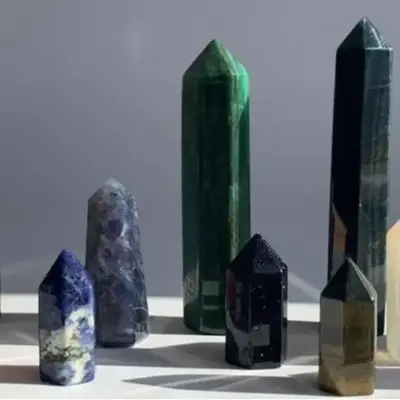 crystal land 5-crystal tower/sphere/flame/freeform