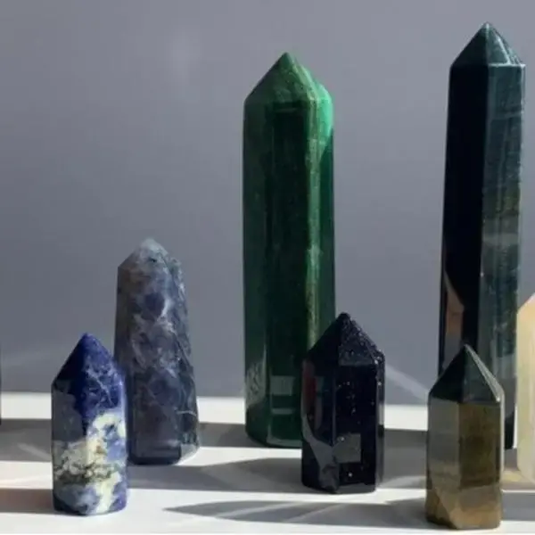 crystal land 5-crystal tower/sphere/flame/freeform