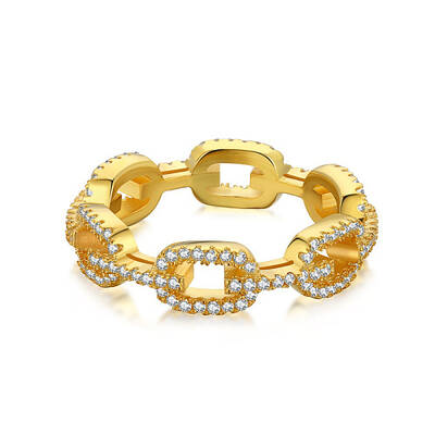925 Sterling Silver Oval Finger Ring with Clear Cubic Zirconia