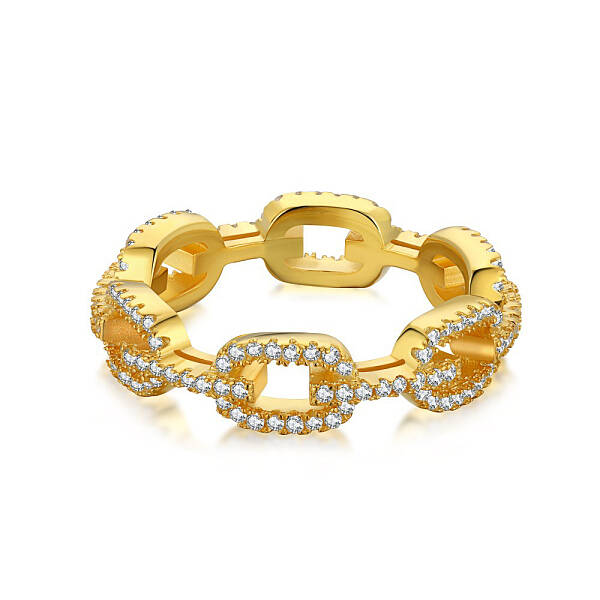 925 Sterling Silver Oval Finger Ring with Clear Cubic Zirconia