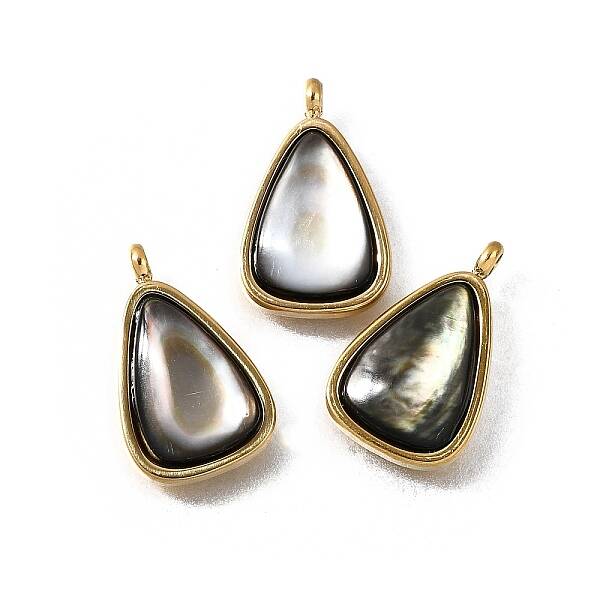Natural Black Lip Shell Pendants