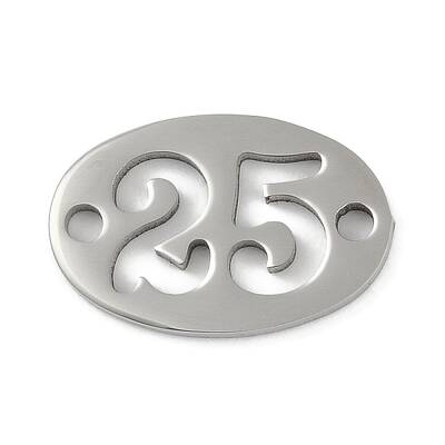 Non-Tarnish 304 Stainless Steel Flat Round Connector Charms