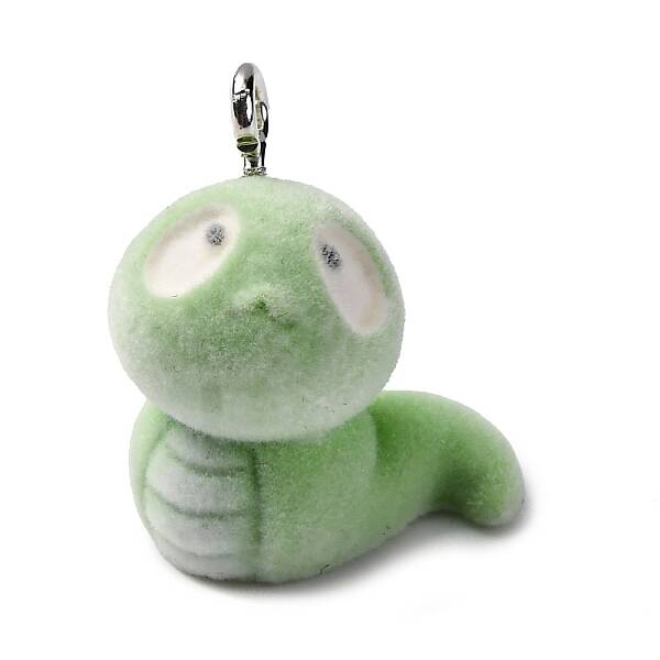 Flocky Animal Resin Pendants